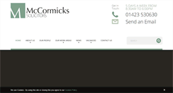 Desktop Screenshot of mccormicks-solicitors.com