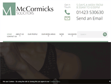Tablet Screenshot of mccormicks-solicitors.com